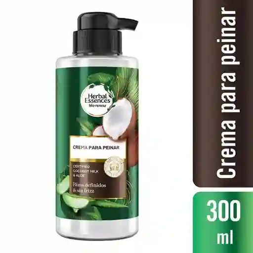Herbal Essences Crema de Peinar Leche de Coco y Aloe 300 mL