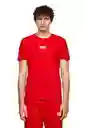 Diesel Camiseta T-Diegos-Ecosmallogo Rojo Talla S