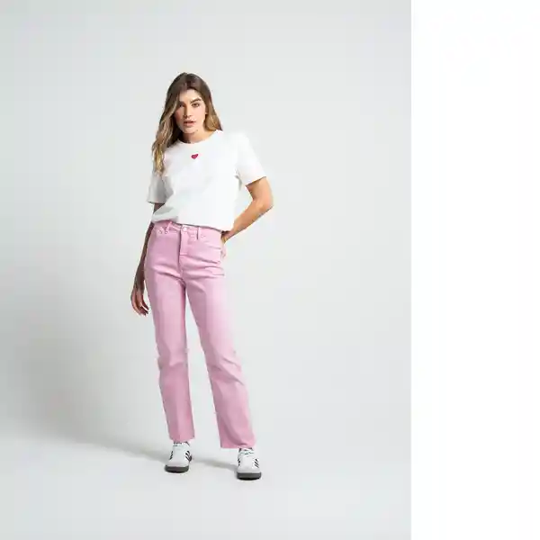 Pantalón Taylor Mujer Rosa Elixir Medio Talla 8 431f309 Naf Naf