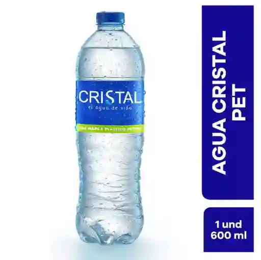 Agua Cristal Con Gas 600 Ml