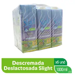 Slight Leche UHT Deslactosada Descremada en Caja 