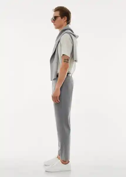 Pantalón Bologna Gris Claro Vigoré Talla 46 Hombre Mango