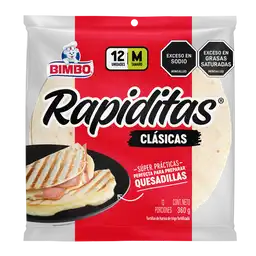 Bimbo Tortilla Blancas Rapiditas 360 g