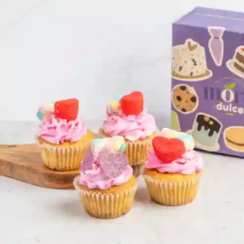 Caja de 4 Cupcakes