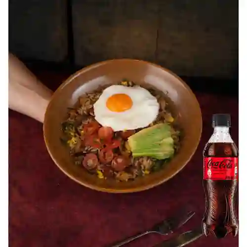 Combo Calentado Nopal + Coca Cola Sin Azúcar 400 ml