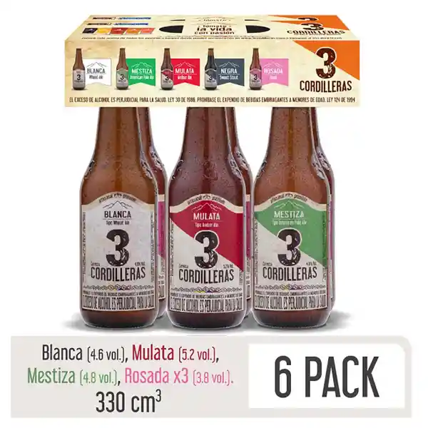 3 Cordilleras Cerveza Surtida