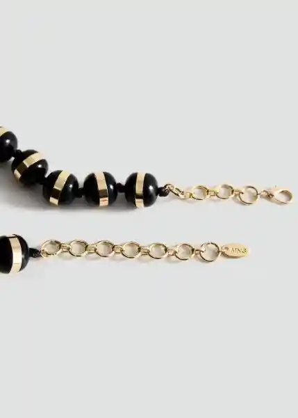 Collar Lauren Negro Talla 99 Mujer Mango