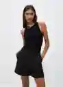 Top Pasi Negro Talla L Mujer Mango