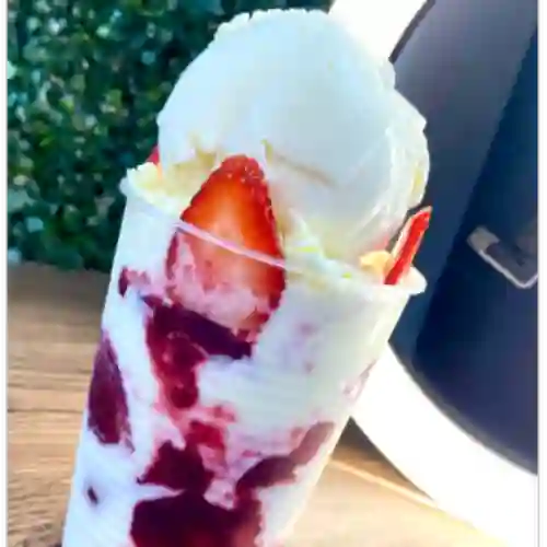 Fresas con Crema Mediana