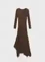 Vestido Demure Caramelo Talla S Mujer Mango