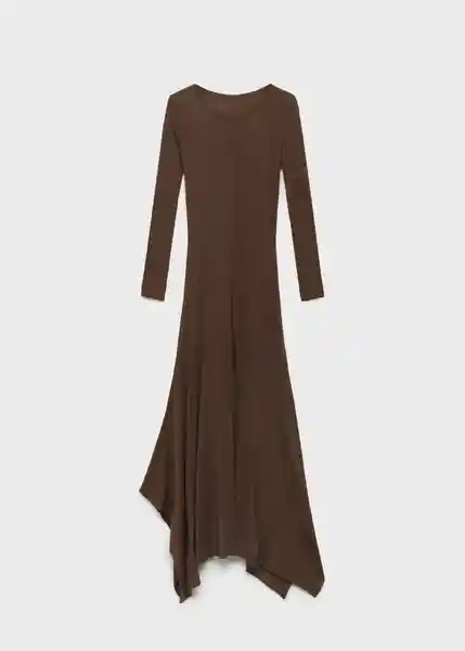 Vestido Demure Caramelo Talla S Mujer Mango