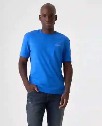Camiseta Hombre Azul Talla M 842G000_AZU184051 Americanino