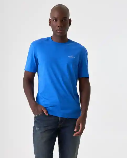 Camiseta Hombre Azul Talla M 842G000_AZU184051 Americanino