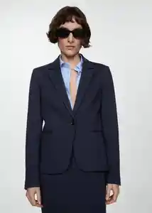 Blazer Americana Paloma Marino Talla 36 Mujer Mango