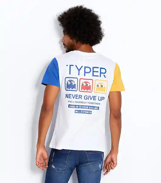 Typer Camiseta Blanco Talla XL 821730