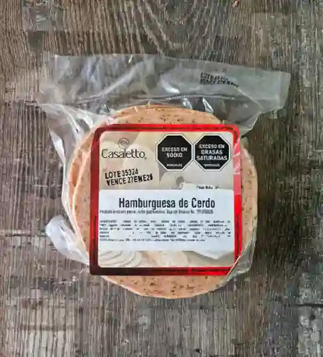 Hamburguesa de Cerdo