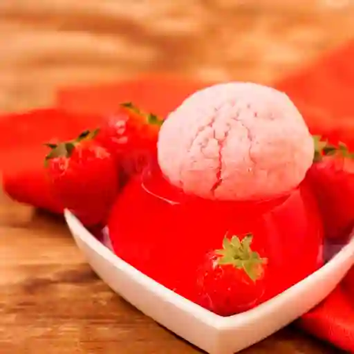 Gelatina con Helado