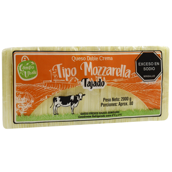 Campo de Ubate Queso Doble Crema Tajado 2000 g
