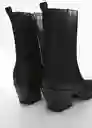 Botines Strechy Negro Talla 36 Mujer Mango