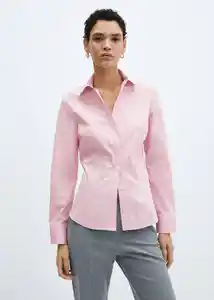 Camisa Sofía Rosa Talla M Mujer Mango