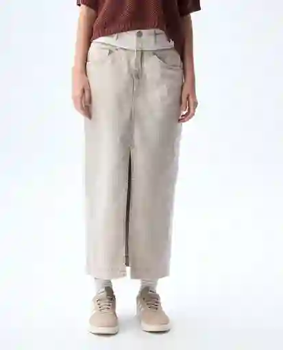 Falda Mujer Crudo Talla S 641G000_CRU120304 Americanino