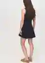 Vestido Deni Azul Talla M Mujer Mango