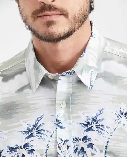 Camiseta Sailor Palms Crudo Beige Claro T. M Chevignon