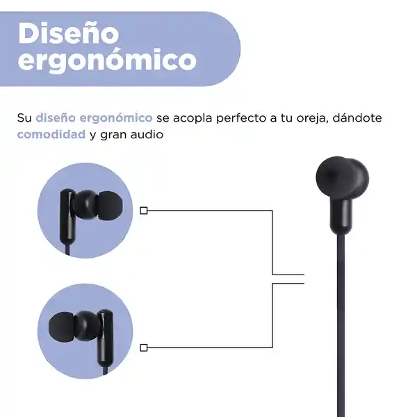 Audífonos Tipo C Serie Life is For Fun Negro Mod Pa242C Miniso