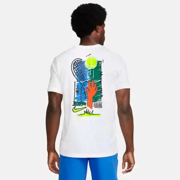 Nike Camiseta Nkct Tee Open Sp24 Para Hombre Blanco Talla XL