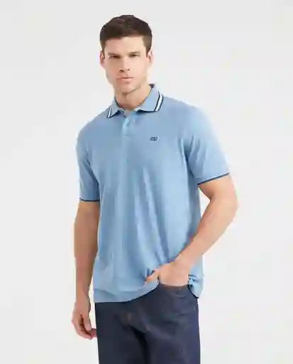 Camiseta Polo Neck - C57 Azul Provincial Medio L Chevignon