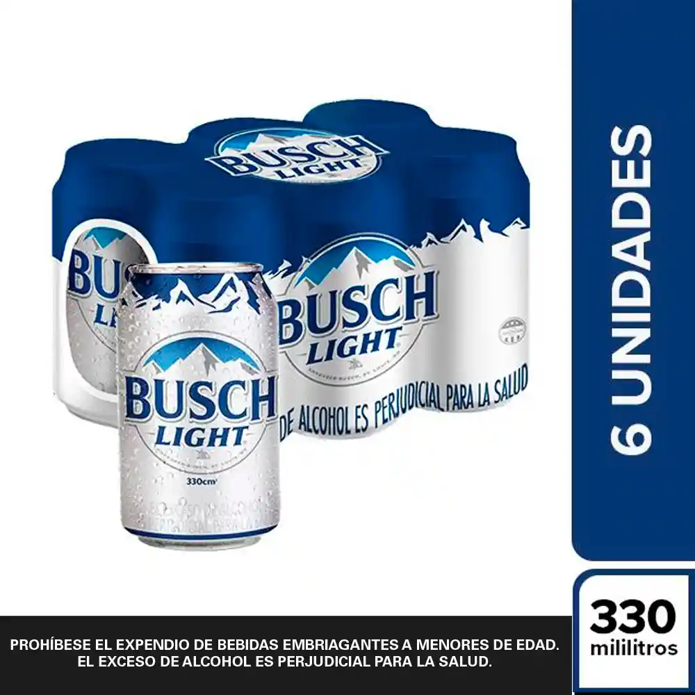 Busch Pack Cerveza Light 330 mL x 6 Und