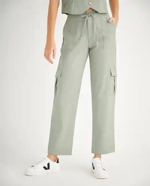 Pantalon Verde Milicia Medio Talla 4 639F003 Esprit