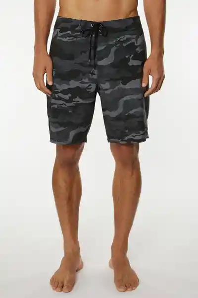 ONeill Short de Baño Hyperfreak Camo Am Negro Talla 32