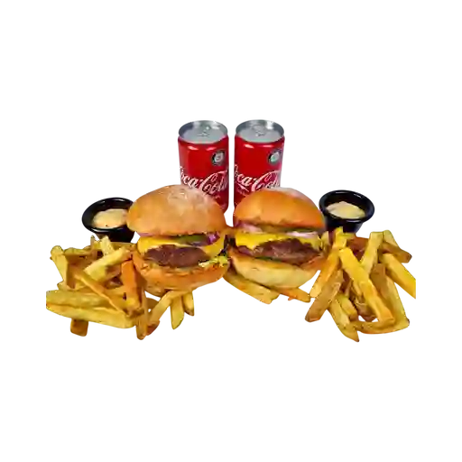 Combo burgers para 2