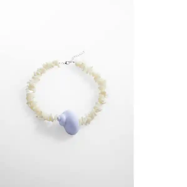 Collar Punsa Blanco Talla 99 Mujer Mango