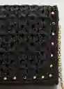 Bolso M Espiga Negro Talla 99 Mujer Mango