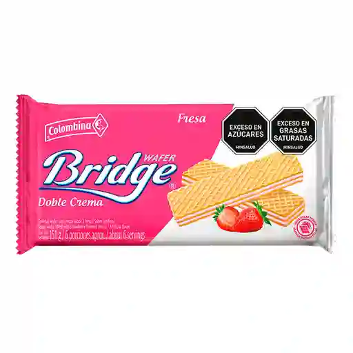 Bridge Galleta Wafer Fresa Doble Crema