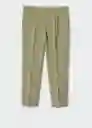 Pantalón Deray Oliva Talla 44 Hombre Mango