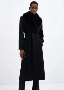 Abrigo Dolce Negro Talla XL Mujer Mango