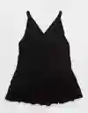 Vestido Aerie Negro Talla: MEDIUM 1893073 American Eagle