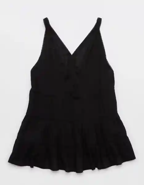 Vestido Aerie Negro Talla: MEDIUM 1893073 American Eagle