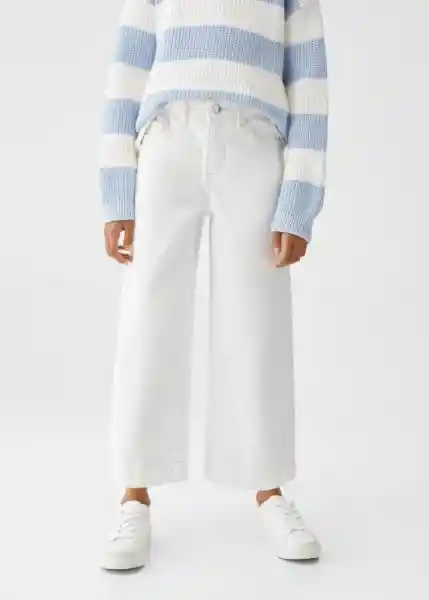 Jean Culotte5 Blanco Talla 11 Niña Mango