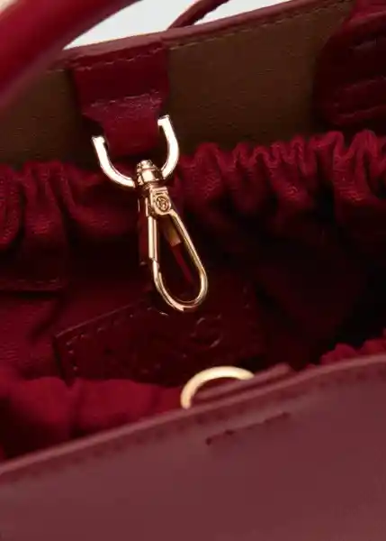 Bolso P Meti Burdeos Talla 99 Mujer Mango