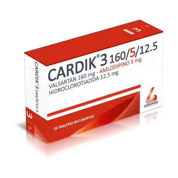 Cardik (160 mg / 5 mg / 12.5 mg)