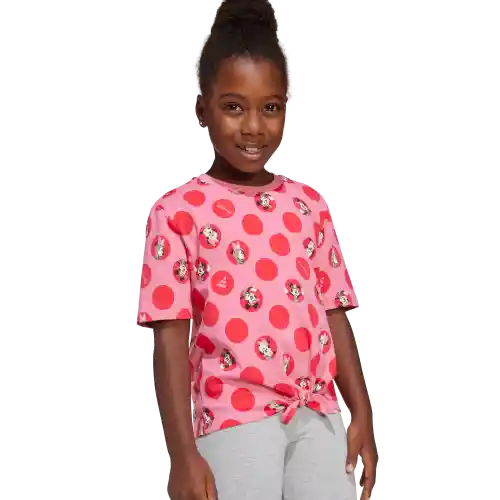 Adidas Set Conjunto Camiseta Lifestyle Mujer Rosado Talla 4T