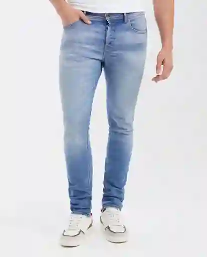 Jean Súper Slim Fit Rider Azul Francés Medio T 32/32 Chevignon