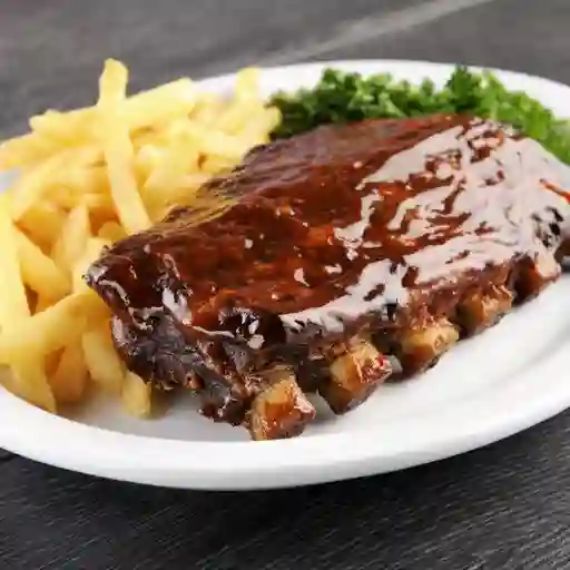 Costillas a la BBQ