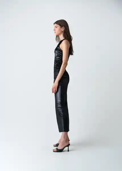 Vestido Maki Negro Puro Talla M Mujer 473G383 Naf Naf