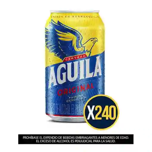 Cerveza Aguila Lata 330 Ml por 240 Unidades