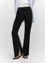 Jeans Elle Tejano Negro Talla 42 Mujer Mango